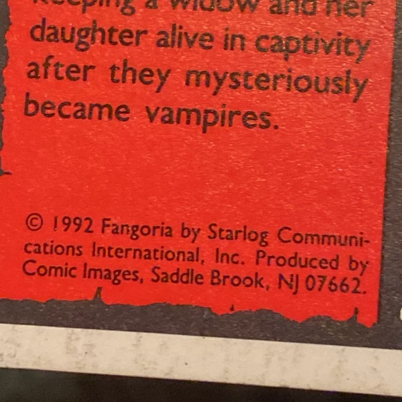 Vintage 1992 Fangoria Trading Cards - Picture 6 of 6